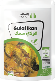 وجبة قولاي سمك جاهزة معقمة في باوتش بطعم أصيل وغني بالتوابل.