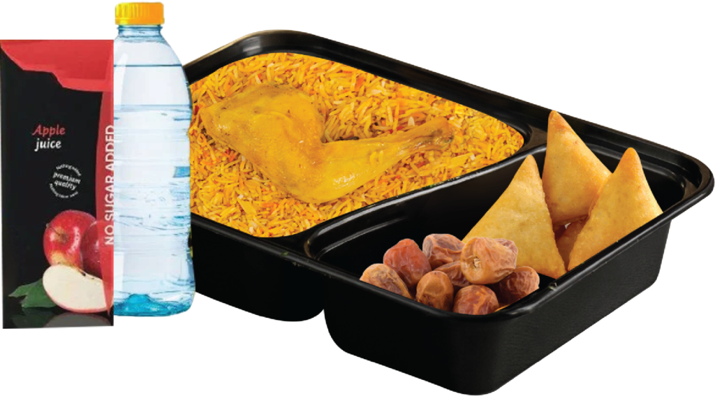 وجبة إفطار جاهزة للصائمين